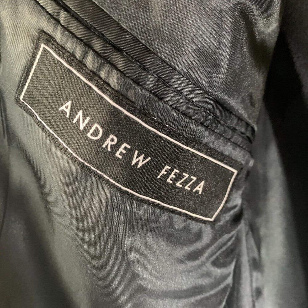 Andrew Fezza Men's Brown Solid Wool Cashmere Blaz… - image 9